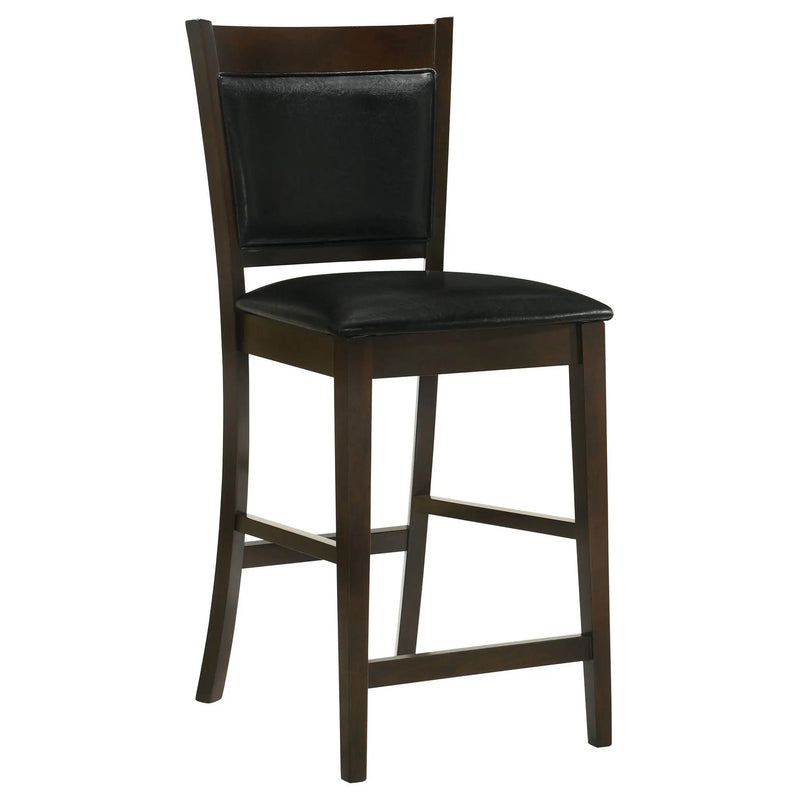 Jaden Upholstered Counter Chair Espresso (Set of 2) by Unique Piece Furniture
