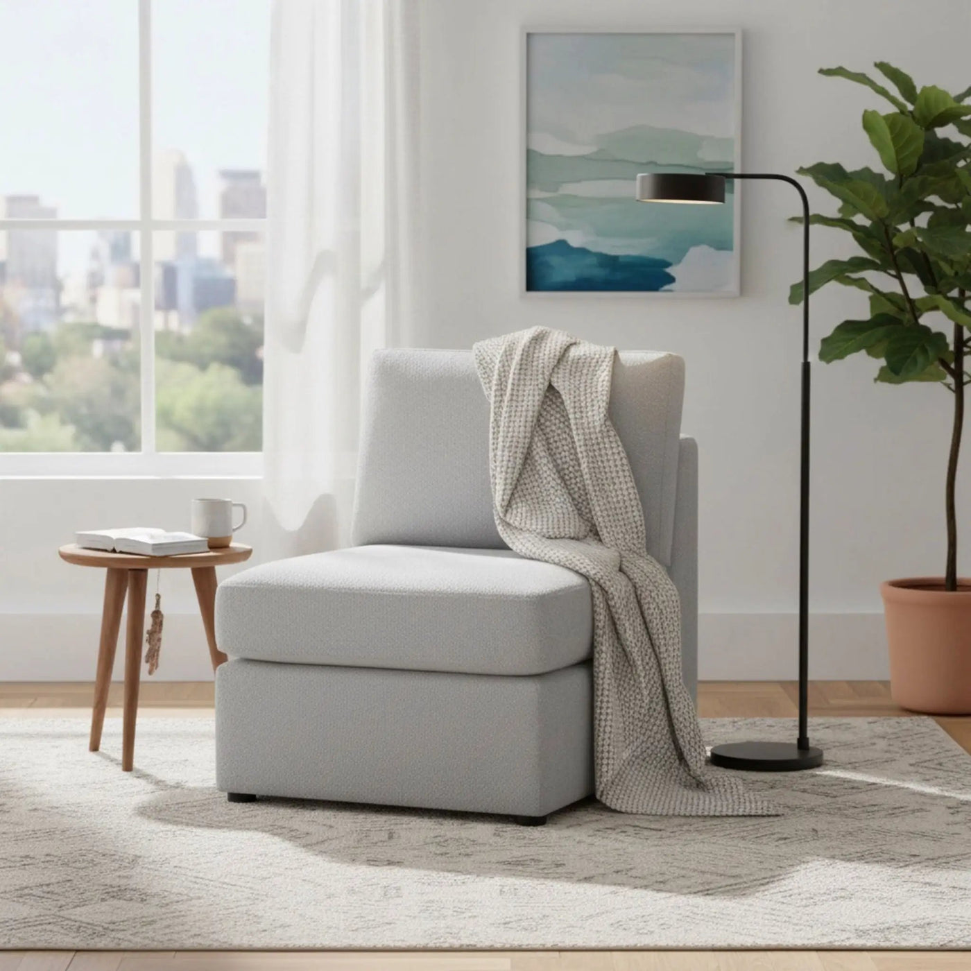 Chauncy - Armless Slipper Chair by HouseOfZazla