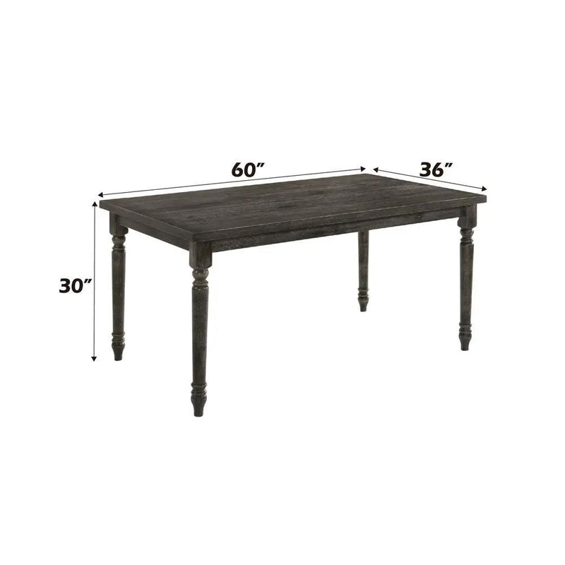 Claudia II - Dining Table - Weathered Gray by Unique Piece Furniture