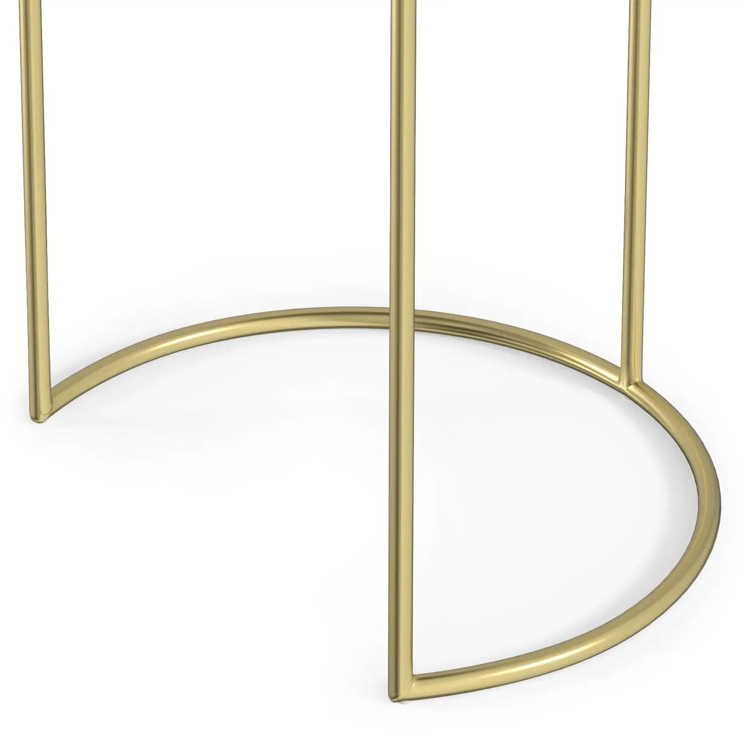 Ashley - 2 Piece Nesting Table - Gold by HouseOfZazla