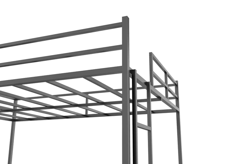 Full Size House Loft Bed With Slide And Ladder - Black by Unique Piece Furniture