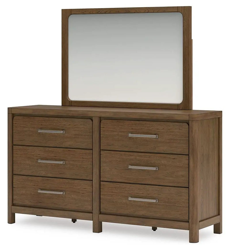 Cabalynn - Dresser And Mirror - Light Brown by Unique Piece Furniture