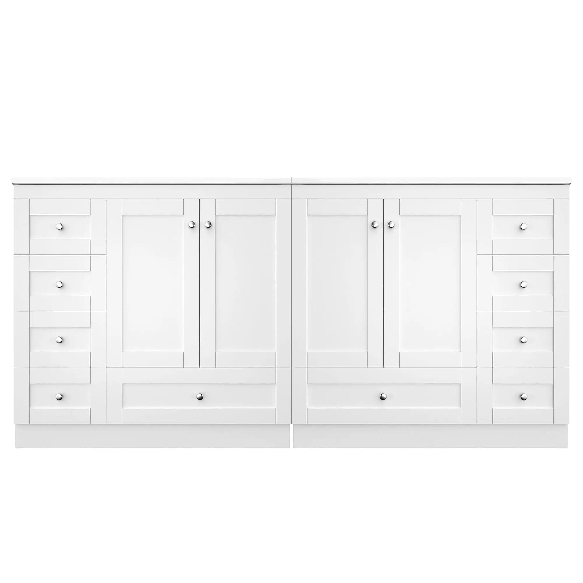 Shaker Free Standing Bathroom Vanity Cabinet & Sink, Soft Close Drawers, Soft Close Doors