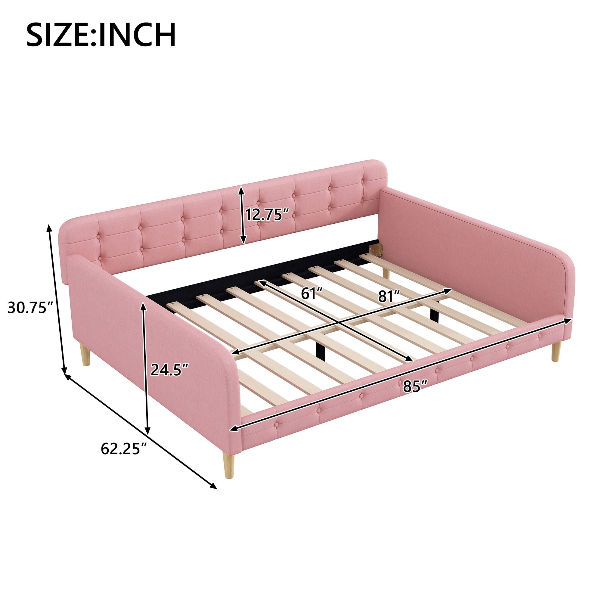 Upholstered Daybed by HouseOfZazla