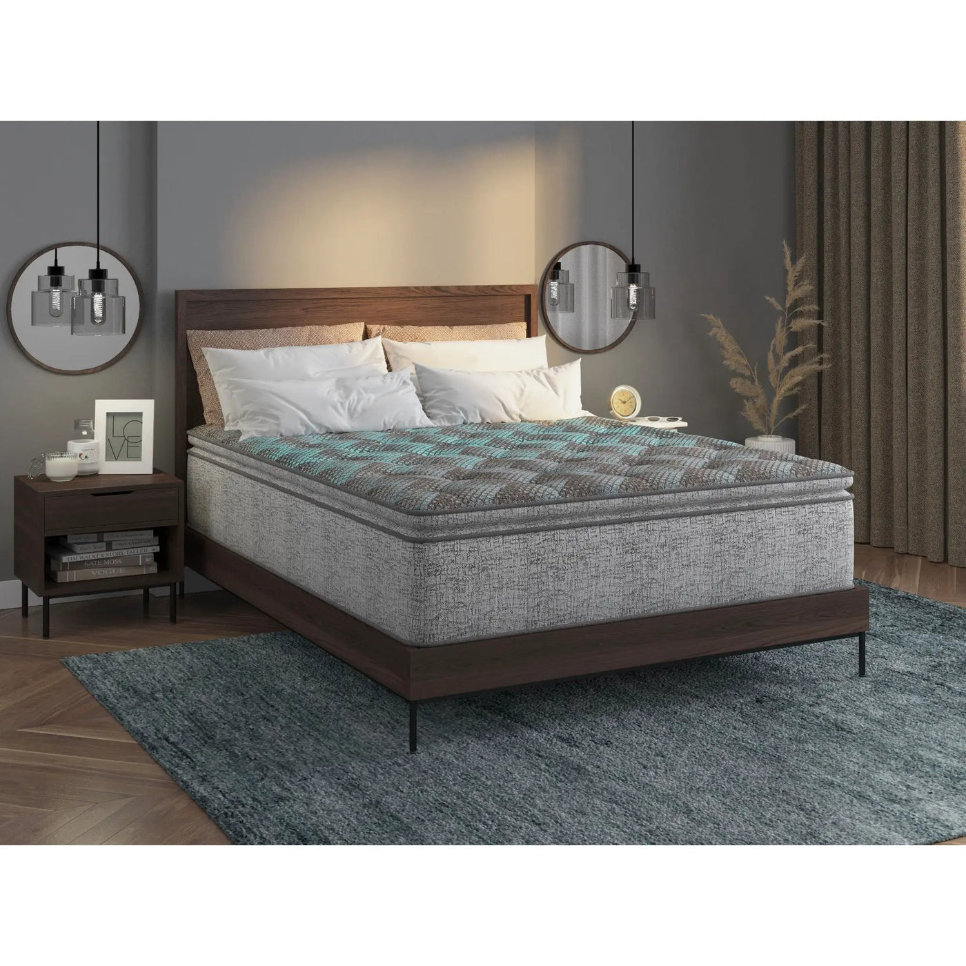 Comfort Care - 14" Euro Top Hybrid Mattress, Plush Comfort by HouseOfZazla