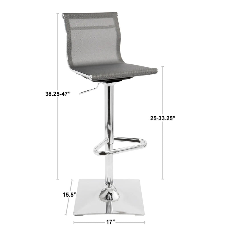 Mirage - Contemporary Adjustable Barstool With Swivel by HouseOfZazla