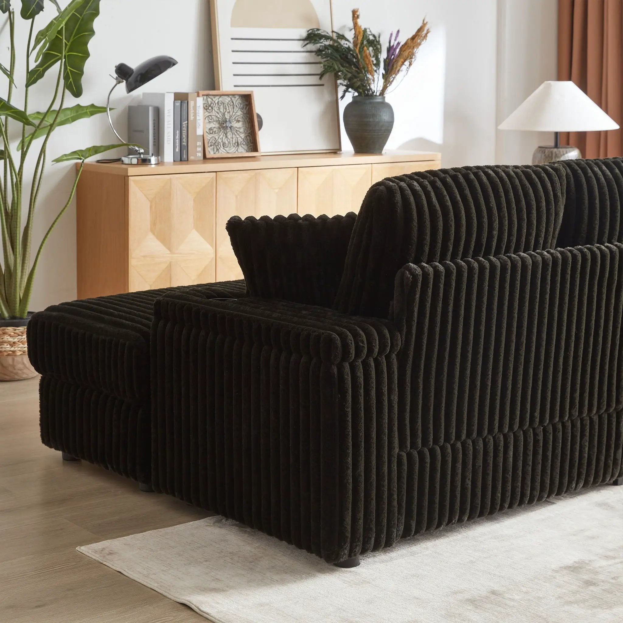 3 Seater Sofa With 2 Ottomans For Living Room by HouseOfZazla