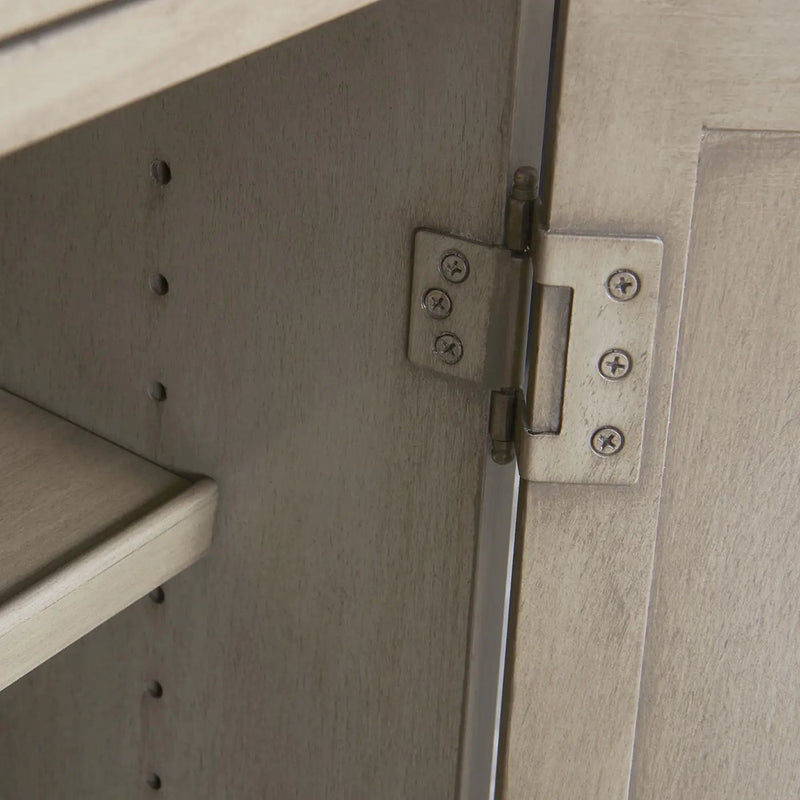 Dauphin - Handpainted Entryway Storage Cabinet - Gray Cashmere by HouseOfZazla