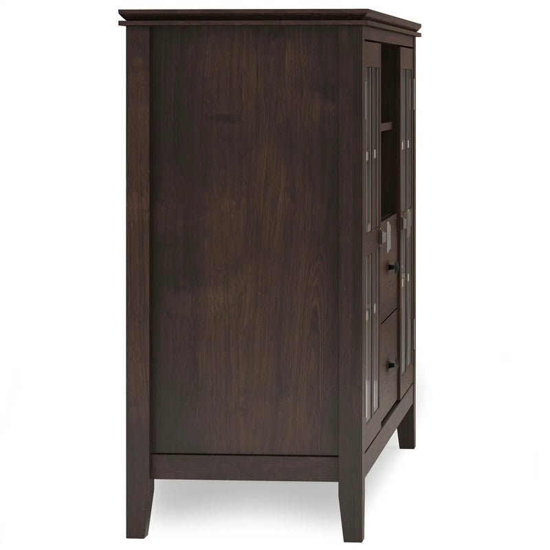 Artisan - Tall TV Media Stand - Dark Chestnut Brown by HouseOfZazla