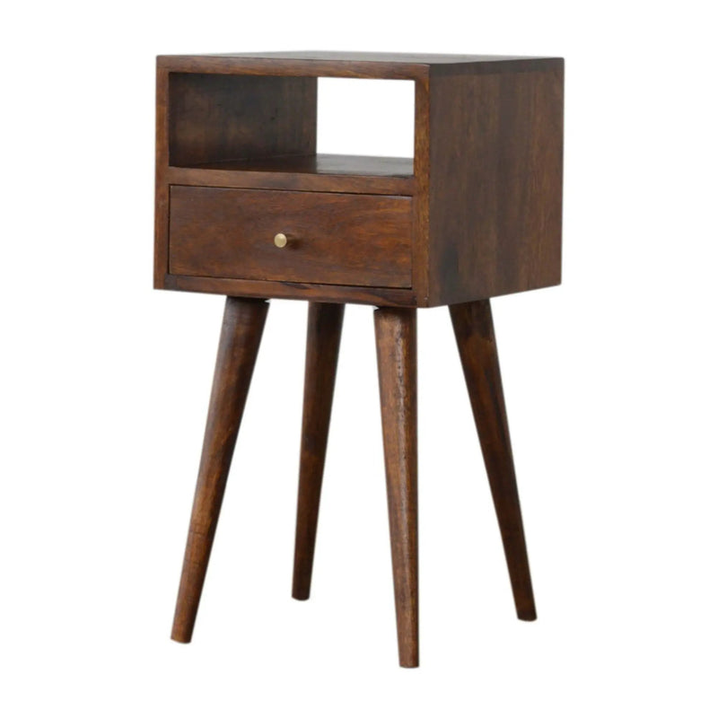 Solid Wood Mini Nightstand by HouseOfZazla