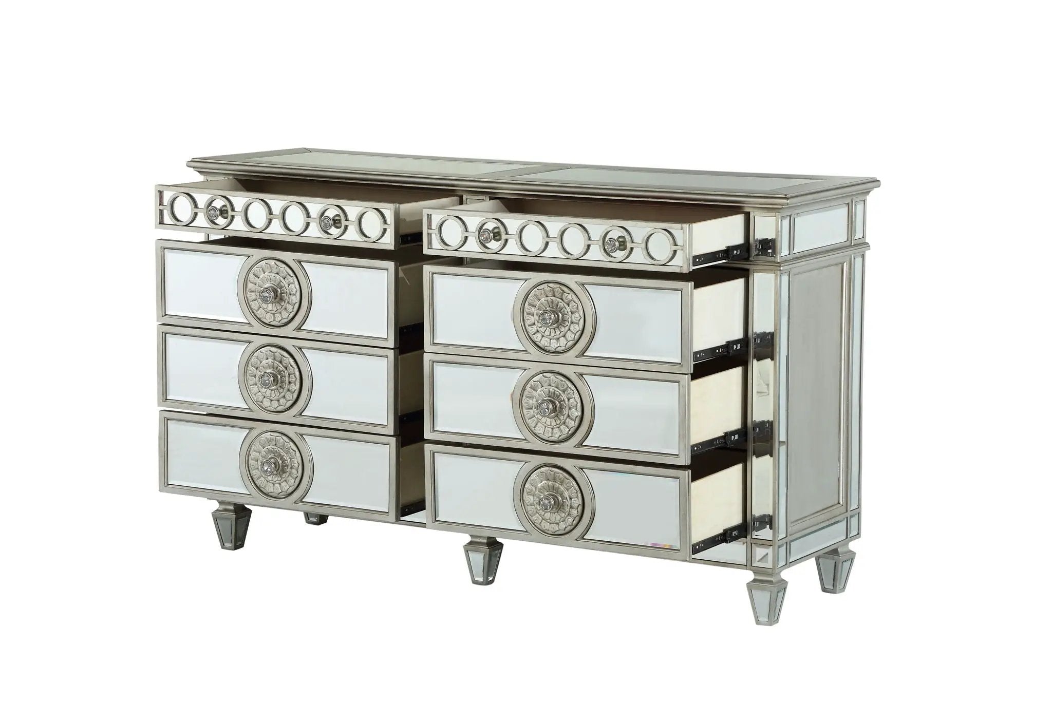 Varian - Mirrored Dresser - Silver by Unique Piece Furniture