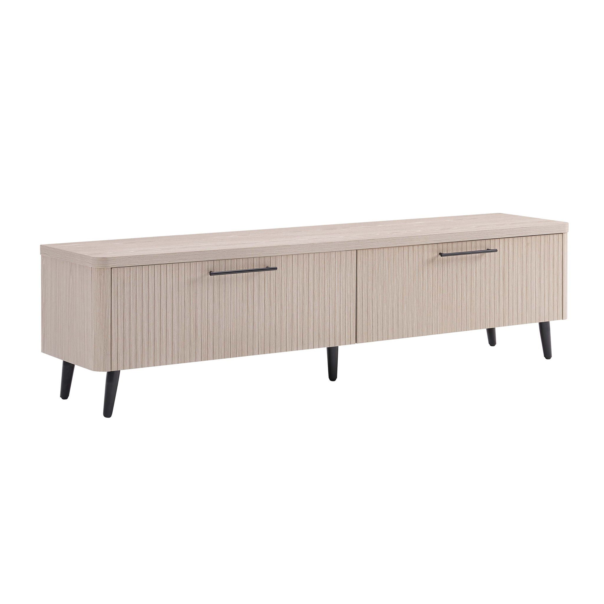 Jodie - Fluted TV Stand - Oak by HouseOfZazla