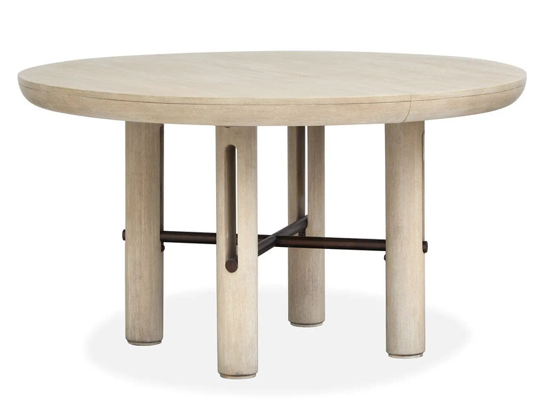 Sunset Cove - Extendable Round Dining Table - Sanibel Brown by Unique Piece Furniture