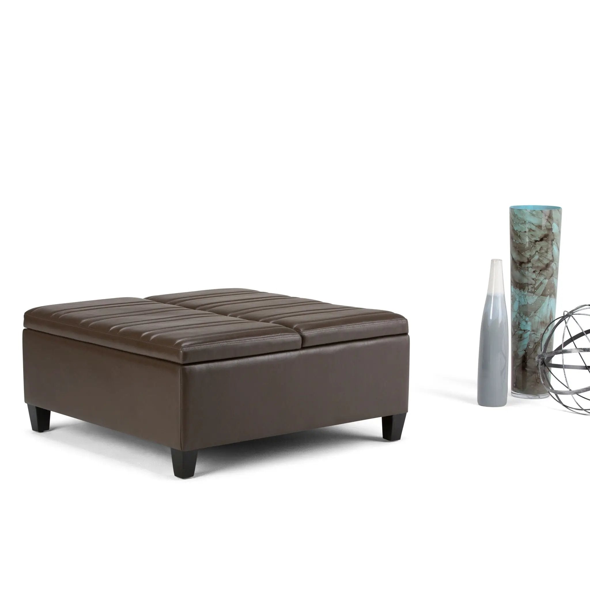 Ellis - Coffee Table Storage Ottoman Contemporary Design by Unique Piece Furniture