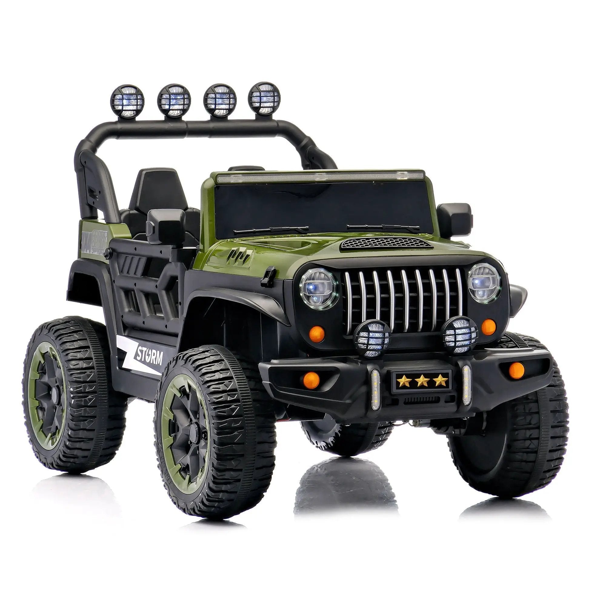 Electric Car With Remote Control, Colorful LED Lights, USB & MP3 by HouseOfZazla
