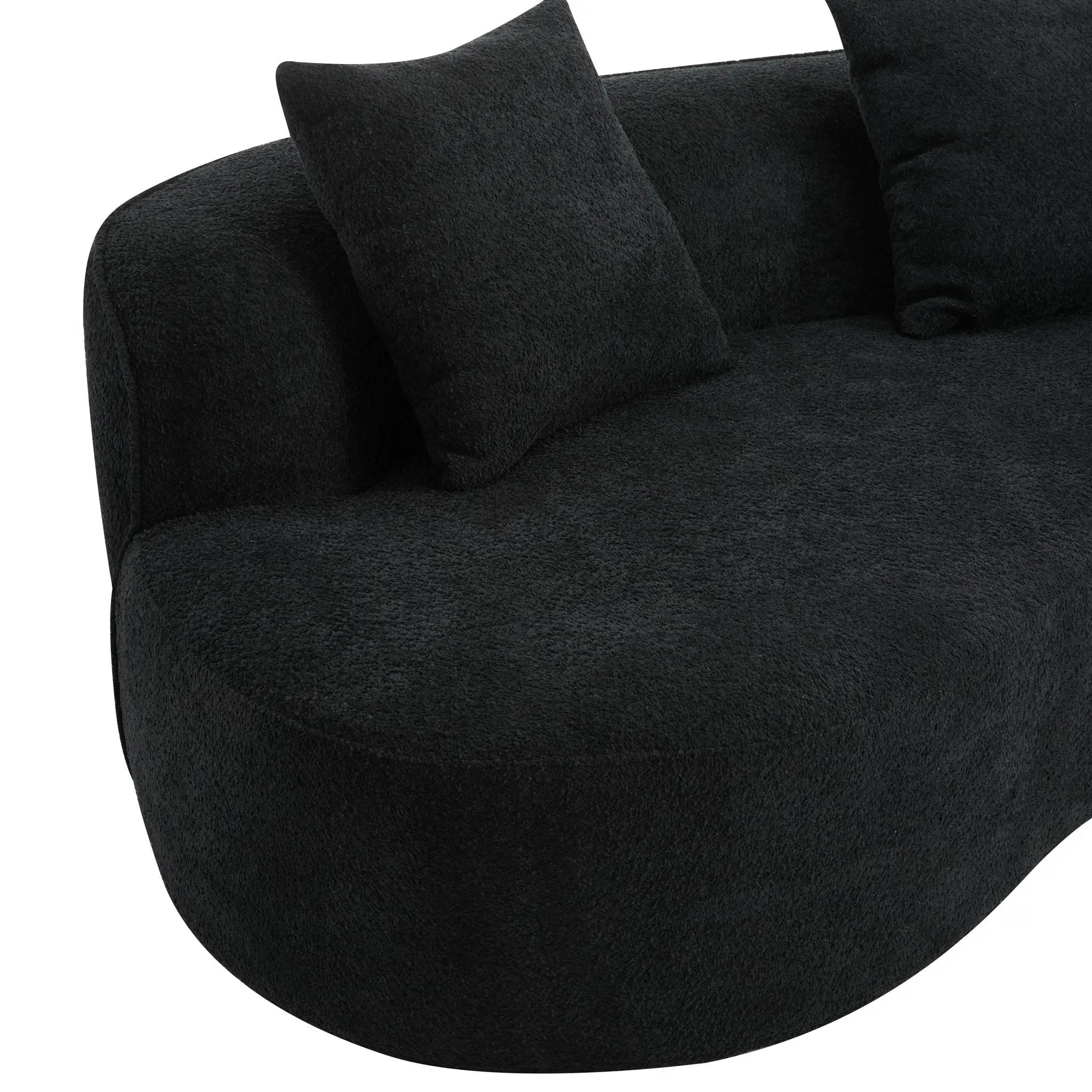 Elegant Curved Sectional Sofa With Full Foam Comfort by HouseOfZazla
