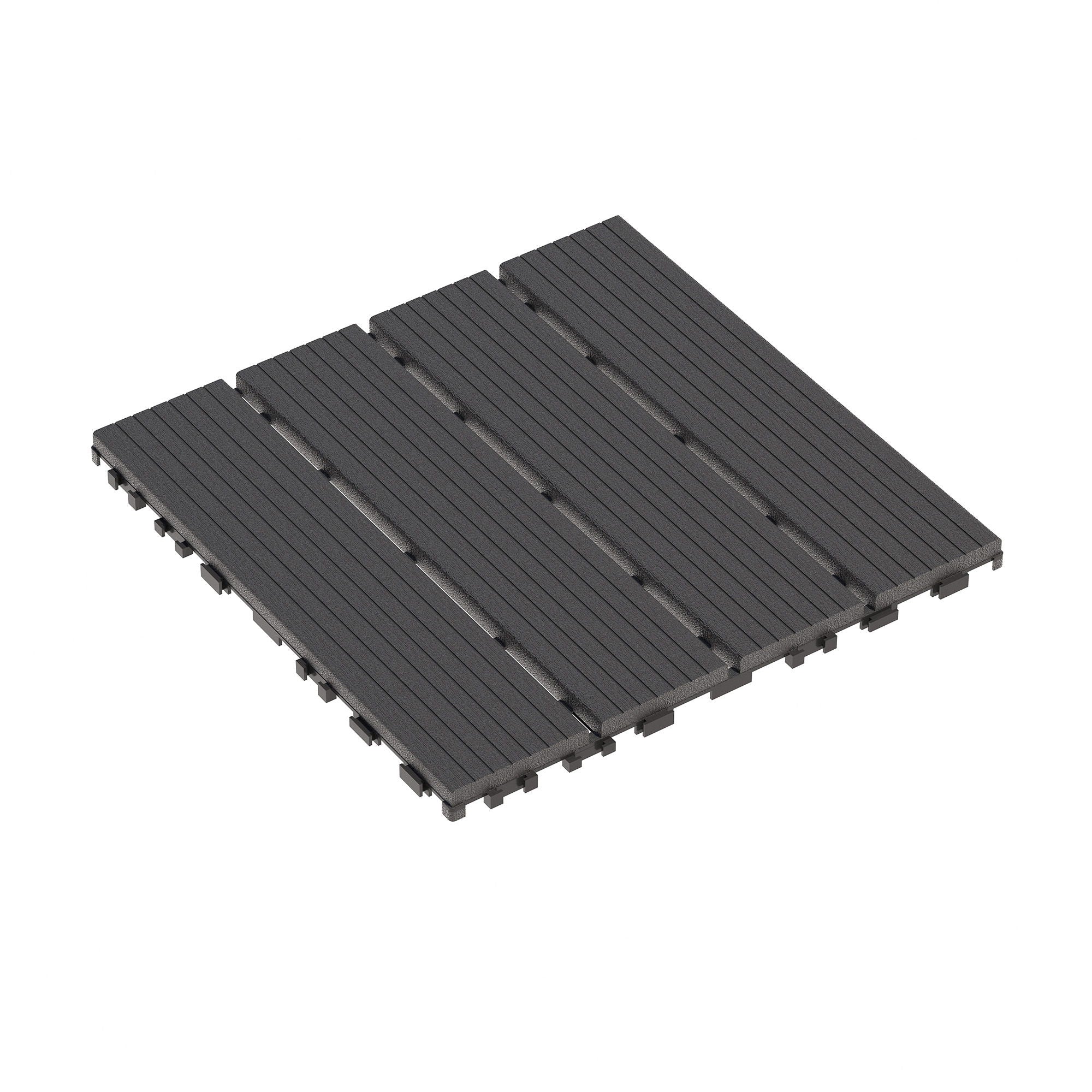Interlocking Plastic Deck Tiles, Waterproof Outdoor / Indoor Patio Flooring by HouseOfZazla