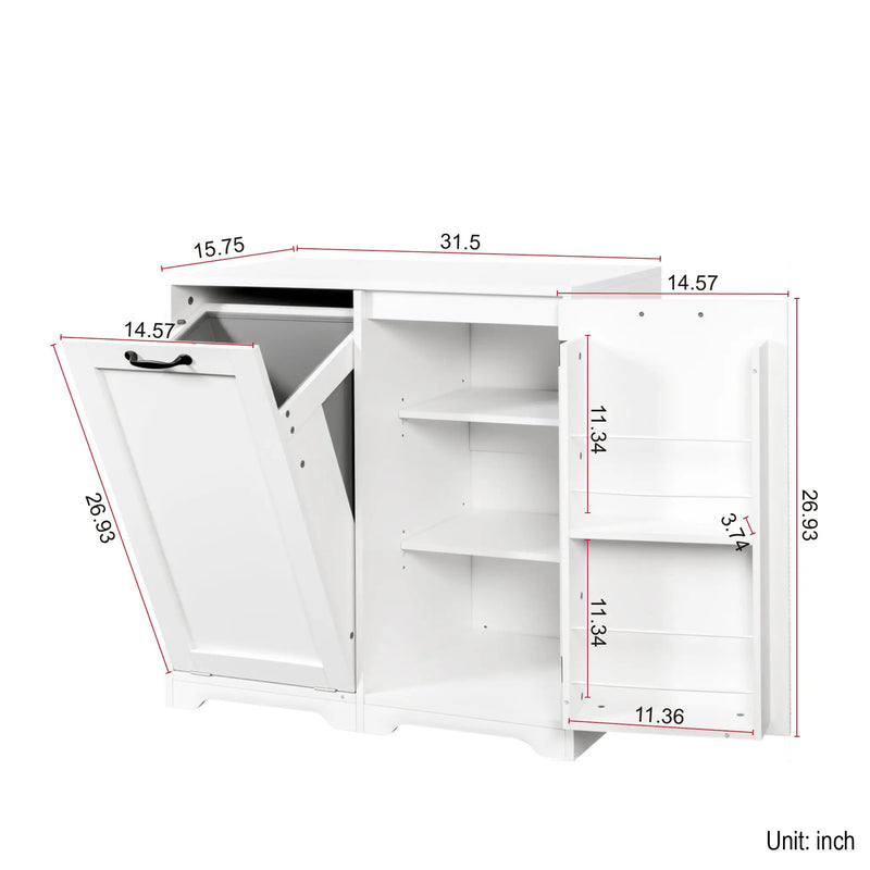 Laundry Cabinet with Tilt-Out Hamper by HouseOfZazla