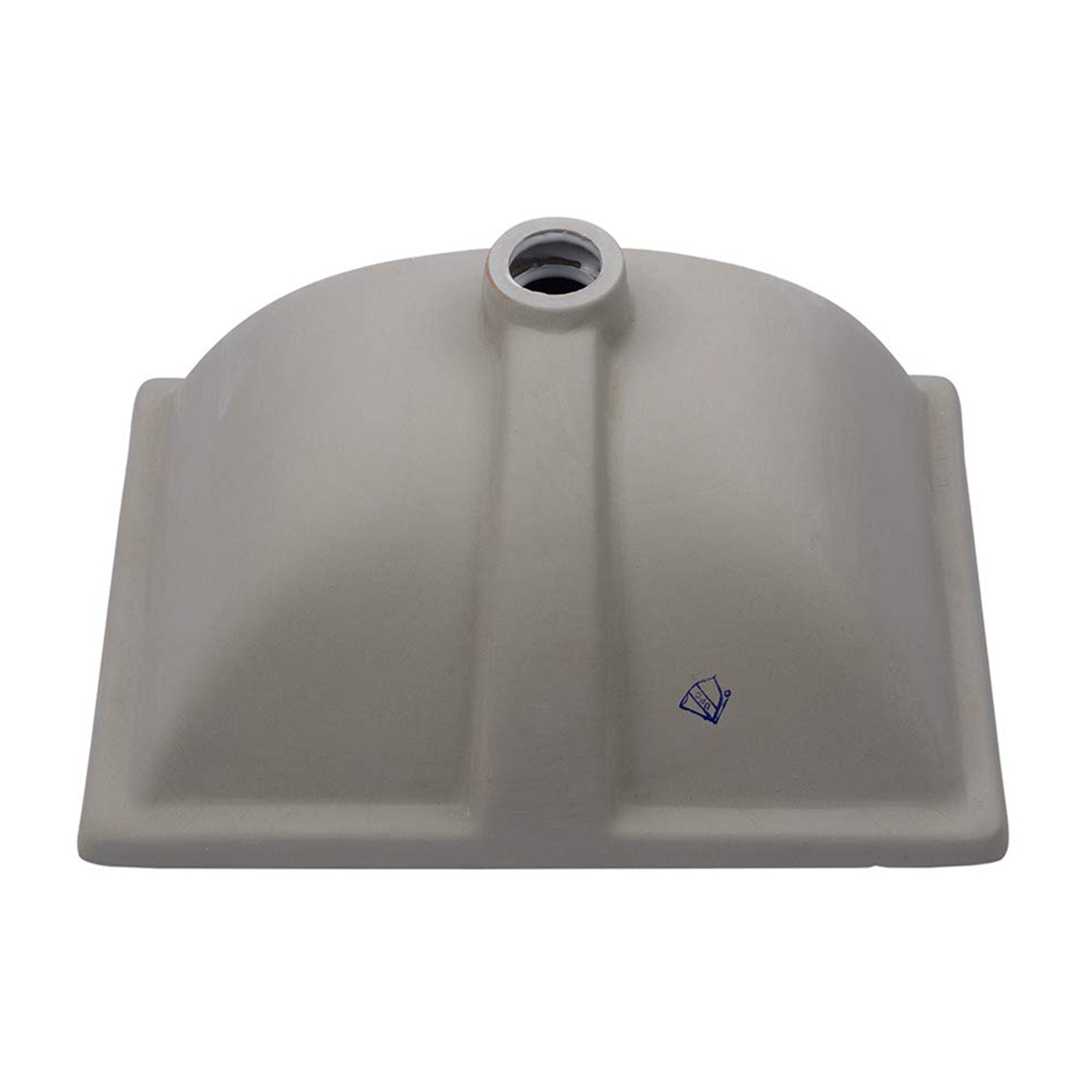 European Style Ceramic Rectangular Undermount Bathroom Sink With Overflow by HouseOfZazla