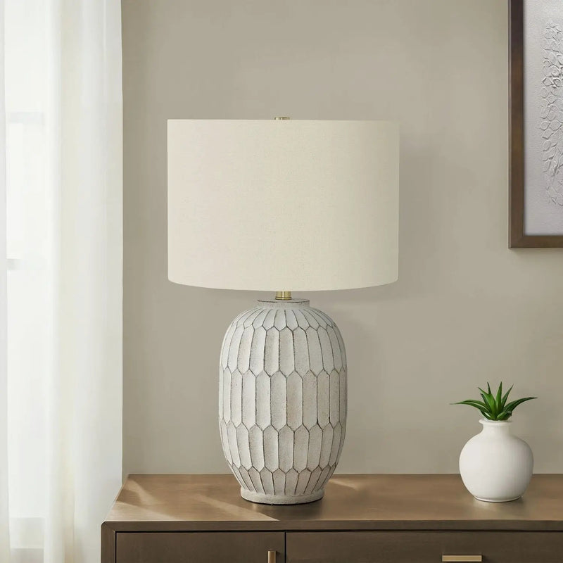 Table Lamp, Lighting, Transitional - Cream by Unique Piece Furniture