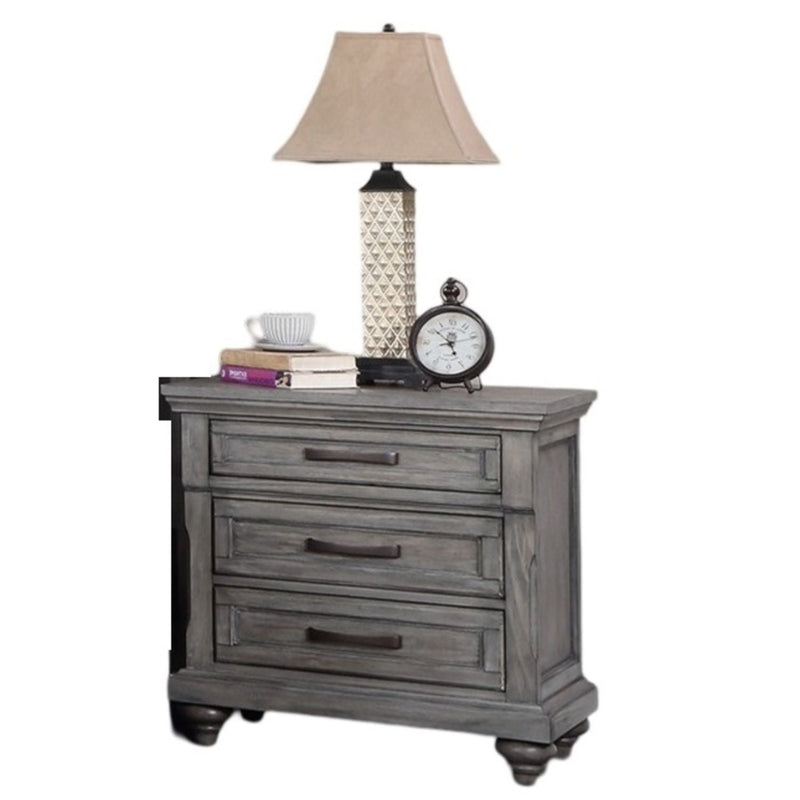 3 Piece Bedroom Set, Bed With 2 Nightstands by HouseOfZazla