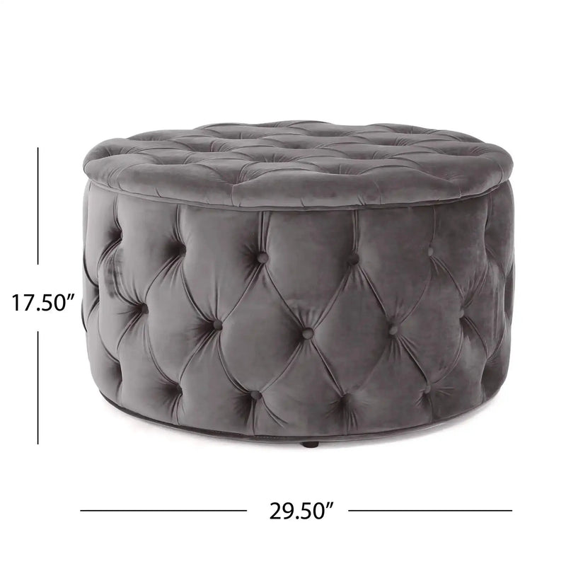 Modern Glam Ottoman Velvet by HouseOfZazla