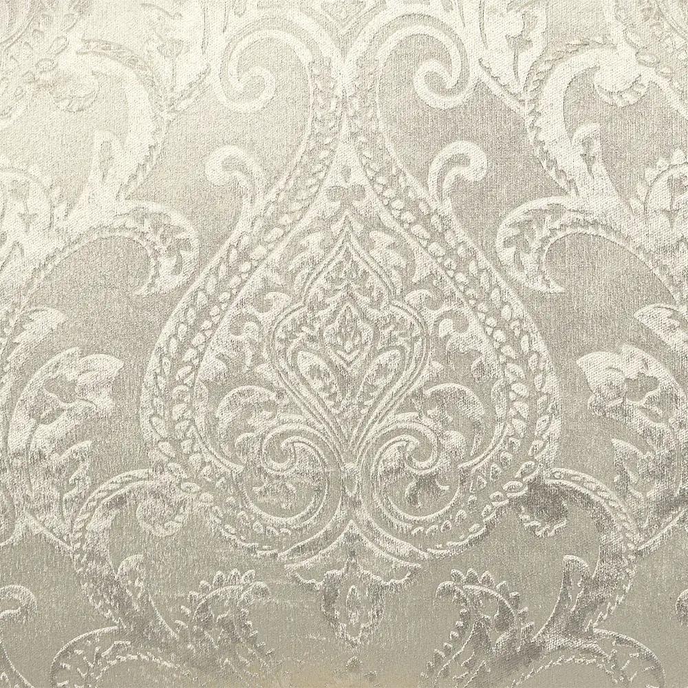 Desiderius - Bench - Beige Fabric, Antique Gold & Hand Paint Brown by Unique Piece Furniture