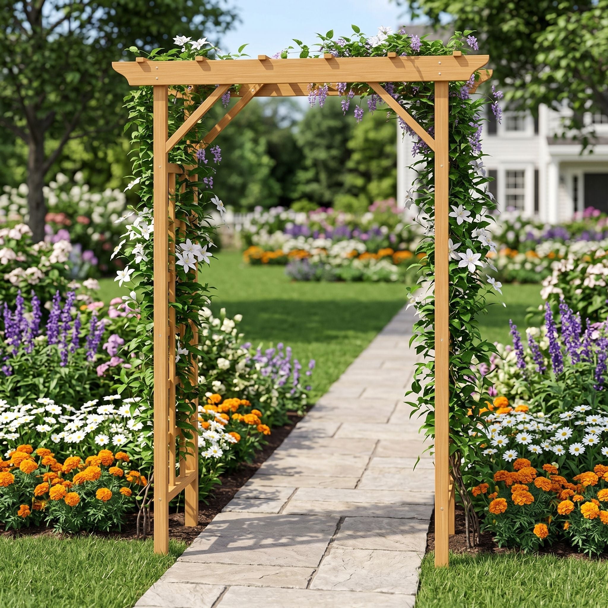 Wedding Arbor With Trellis Design by HouseOfZazla