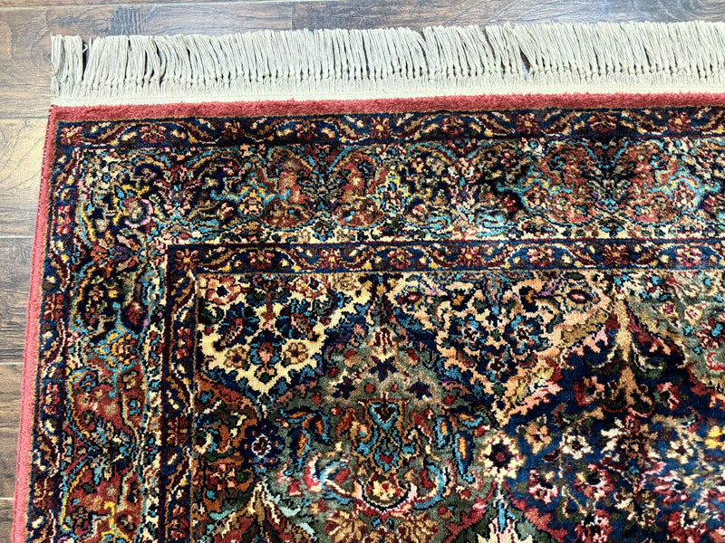 5.9 x 9 Karastan Rug Multicolor Panel Kirman #717, Original 700 Series, Wool by Jewel Rugs