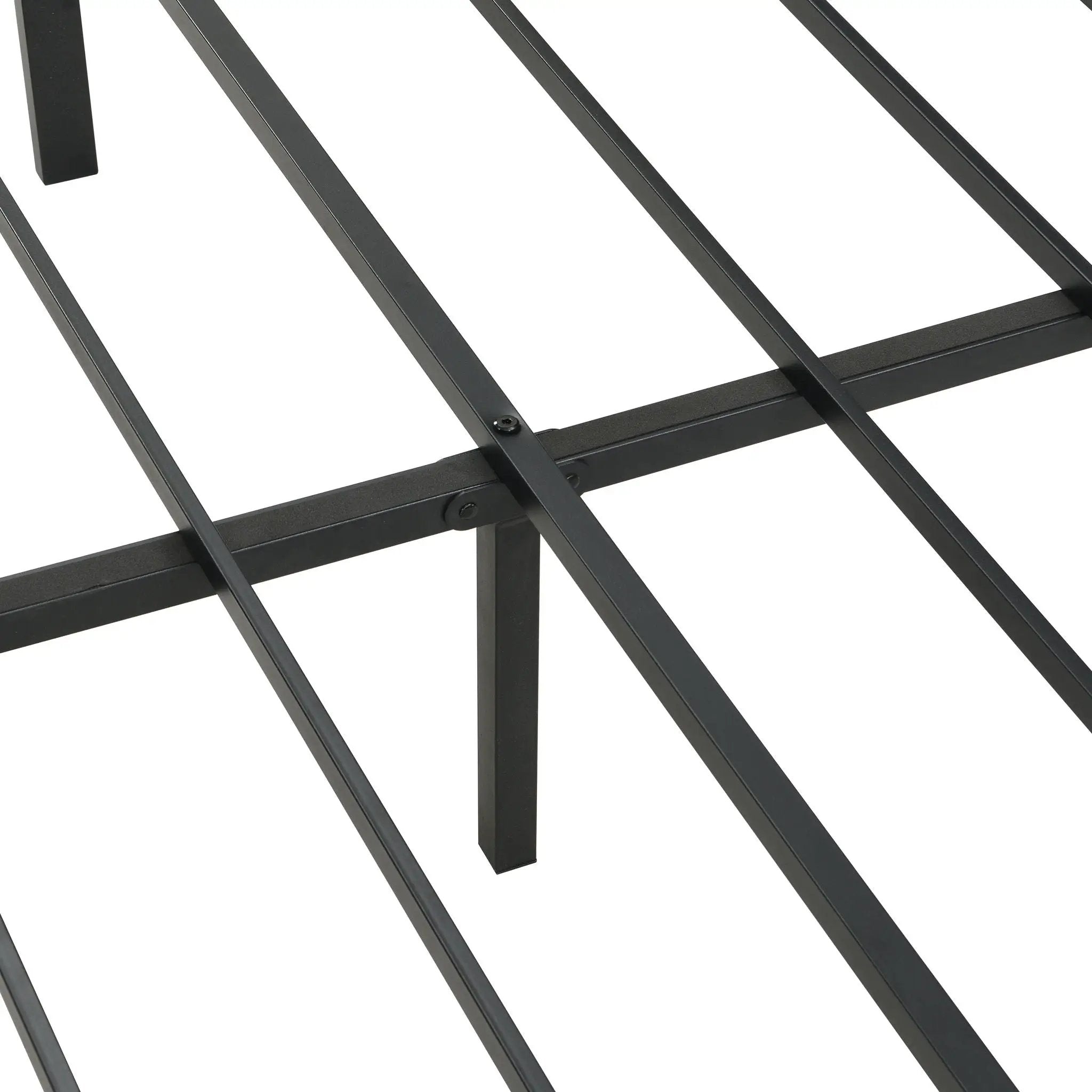 Modern Bed Frame With LED Lights, Upholstered Headboard, USB Charging by HouseOfZazla
