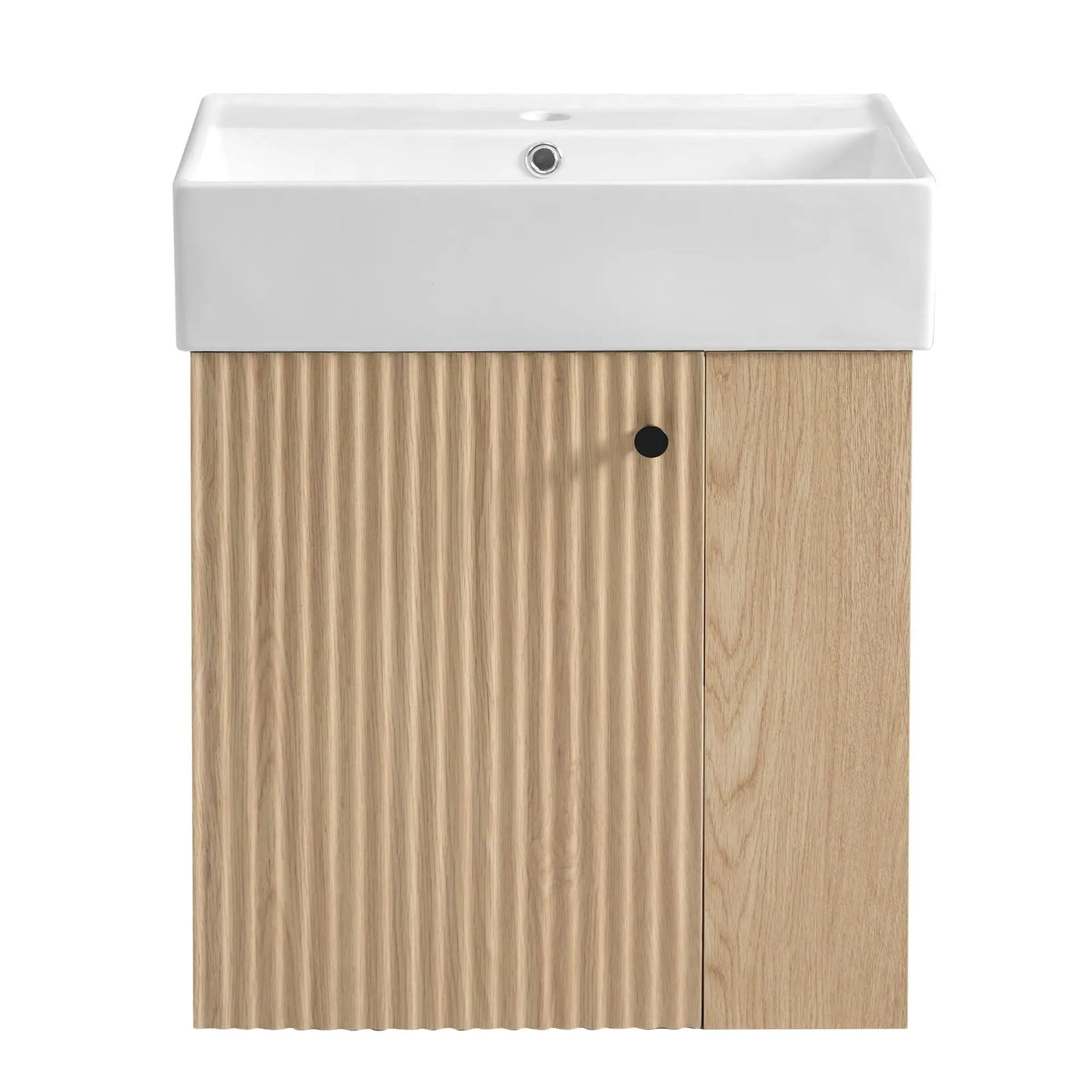 Modern Floating Bathroom Vanity With Ceramic Basin Perfect For Small Bathrooms by Unique Piece Furniture