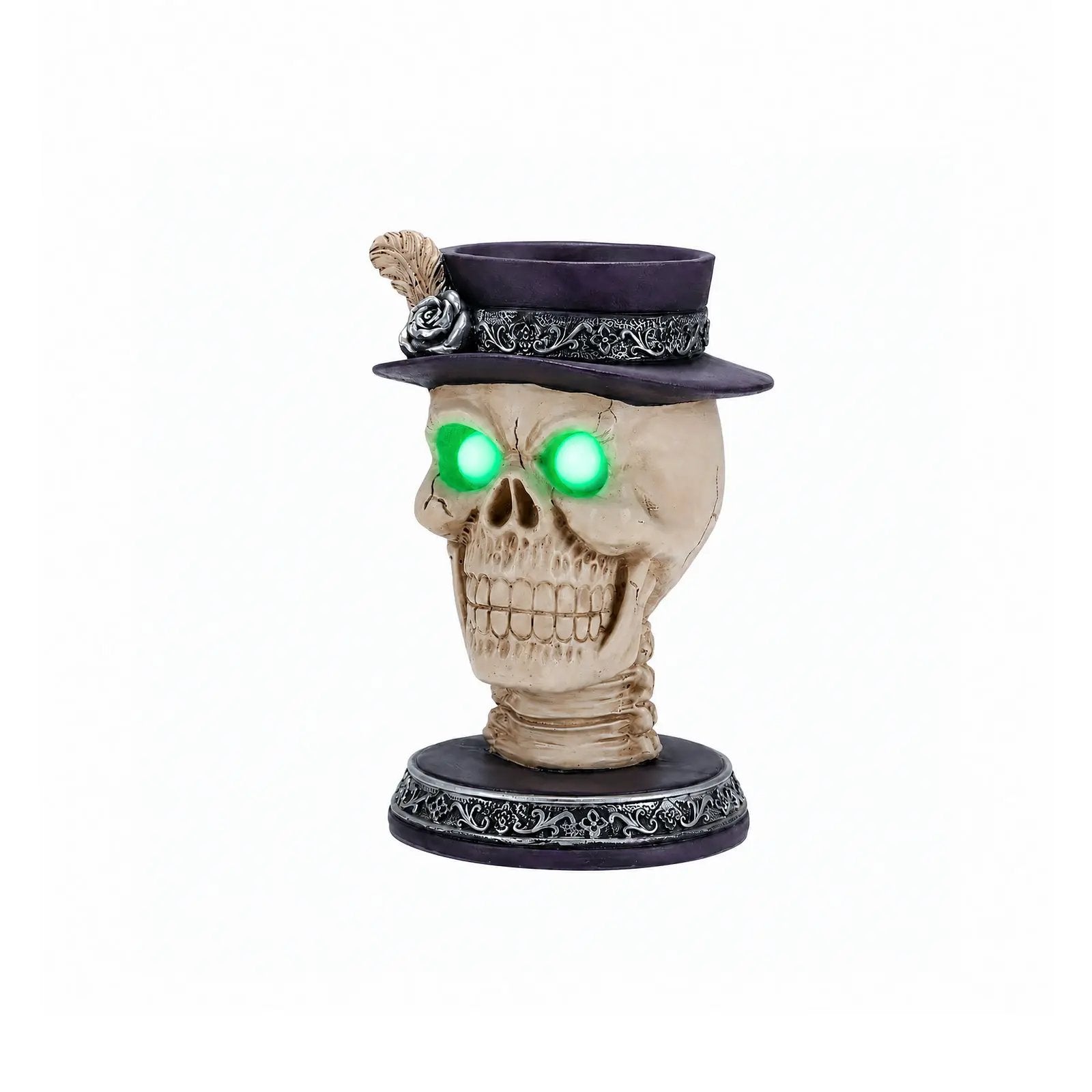 Halloween Skull Candle Holder with Glowing by HouseOfZazla