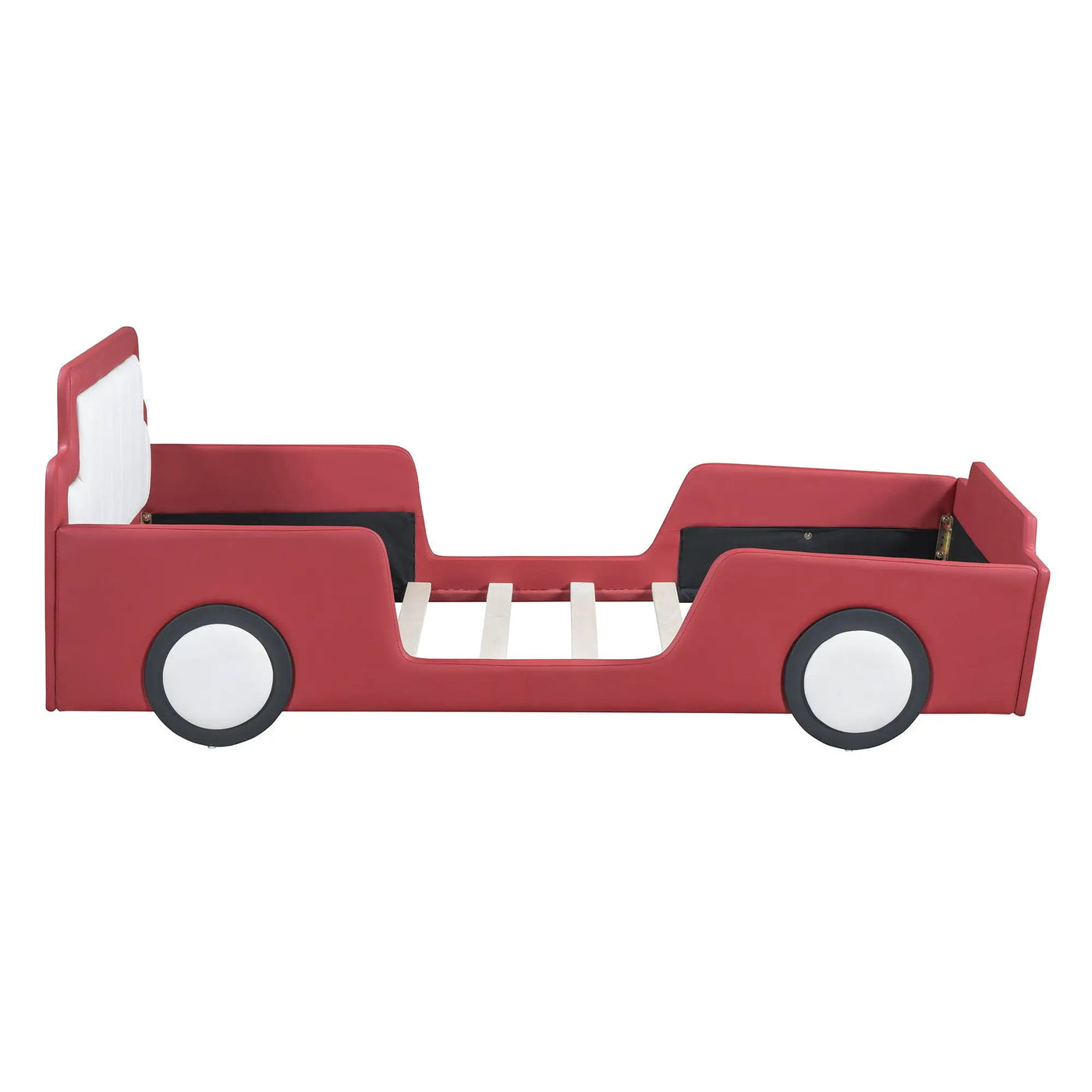 Race Car Shaped Platform Bed With Wheels by Unique Piece Furniture