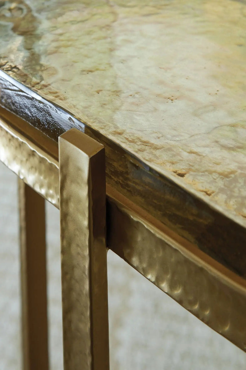 Porterville - Accent Table - Gold Finish by Unique Piece Furniture