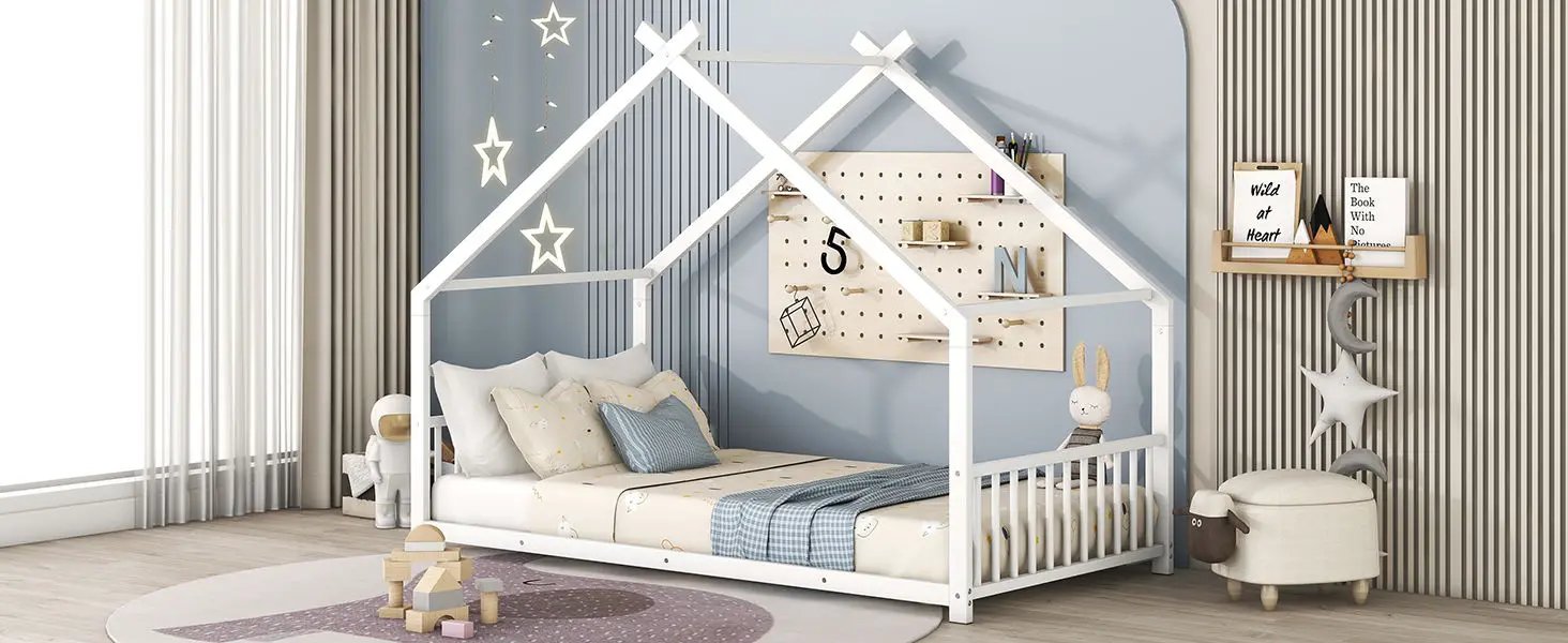 Metal House Bed by HouseOfZazla