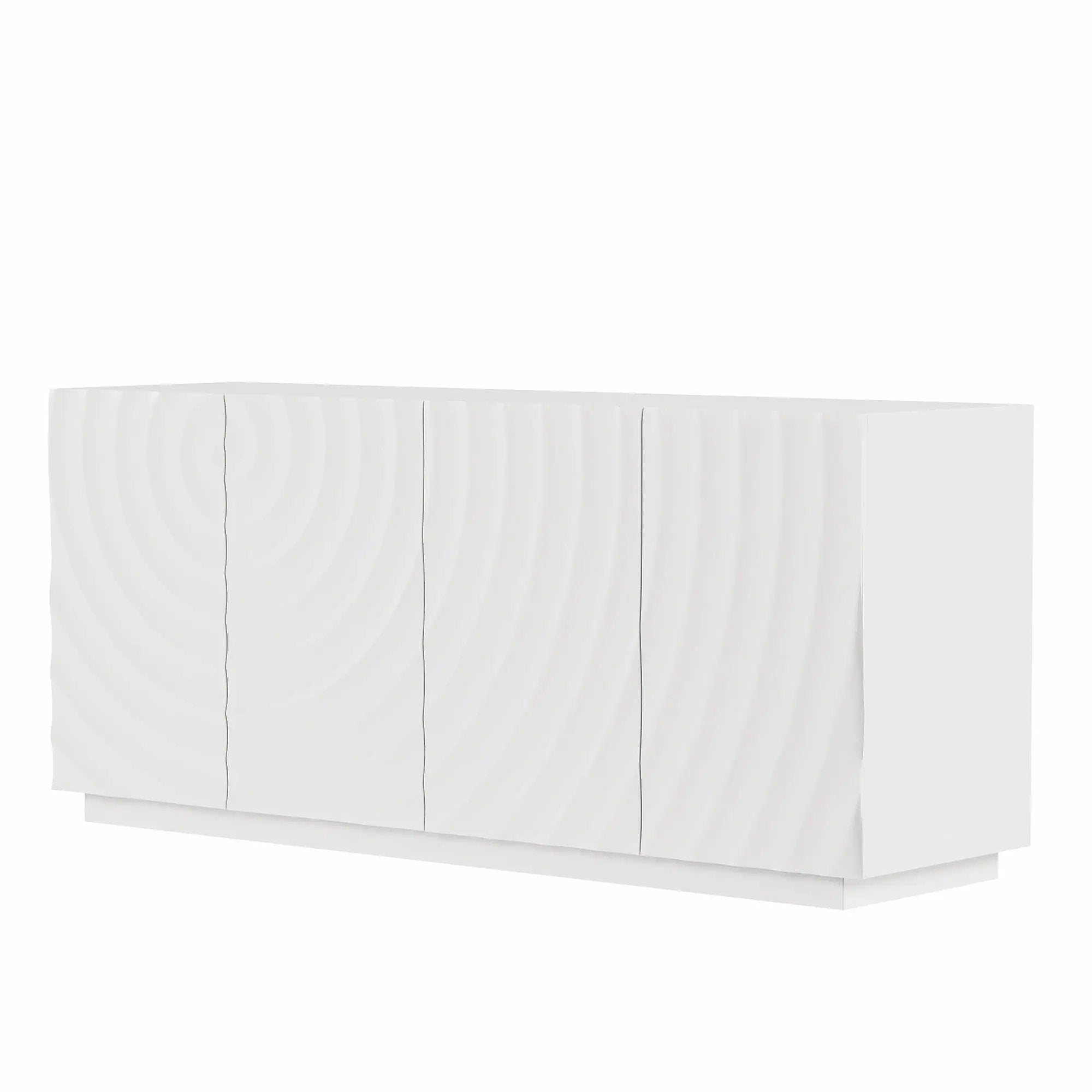 Buffet Cabinet with Storage - Modern 4-Door Sideboard by HouseOfZazla