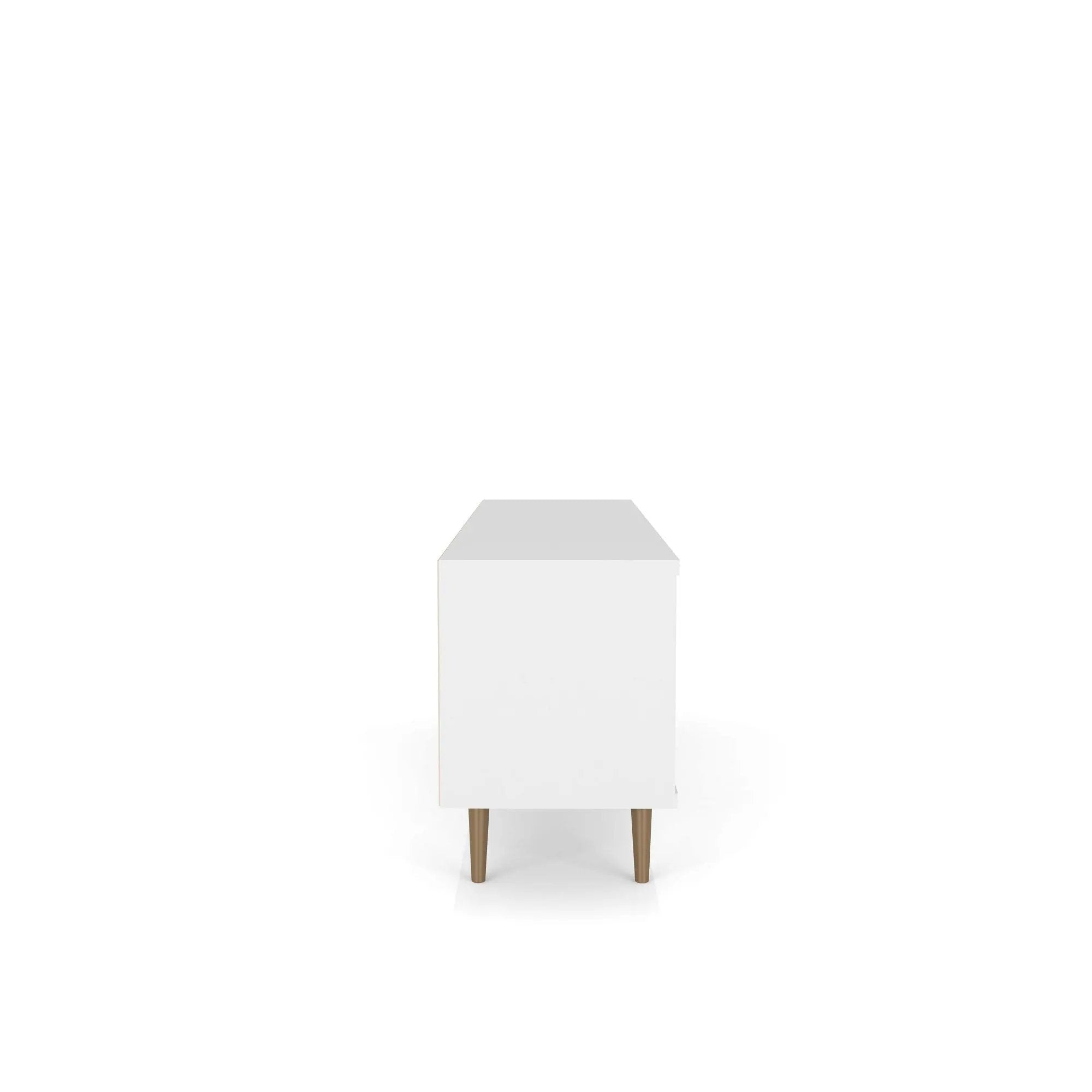 Liberty - TV Stand & 2 Open Shelves - Natural / White by HouseOfZazla