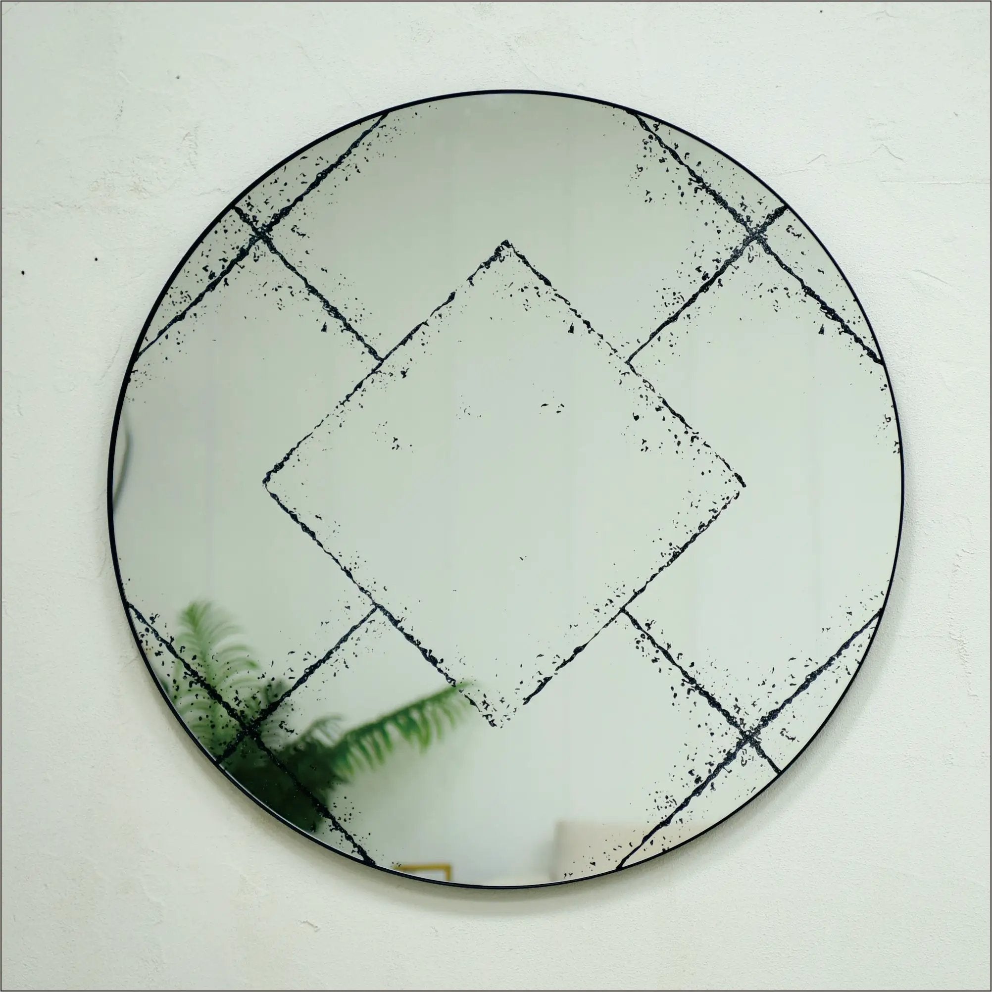 Round Wall-Mounted Mirror by HouseOfZazla