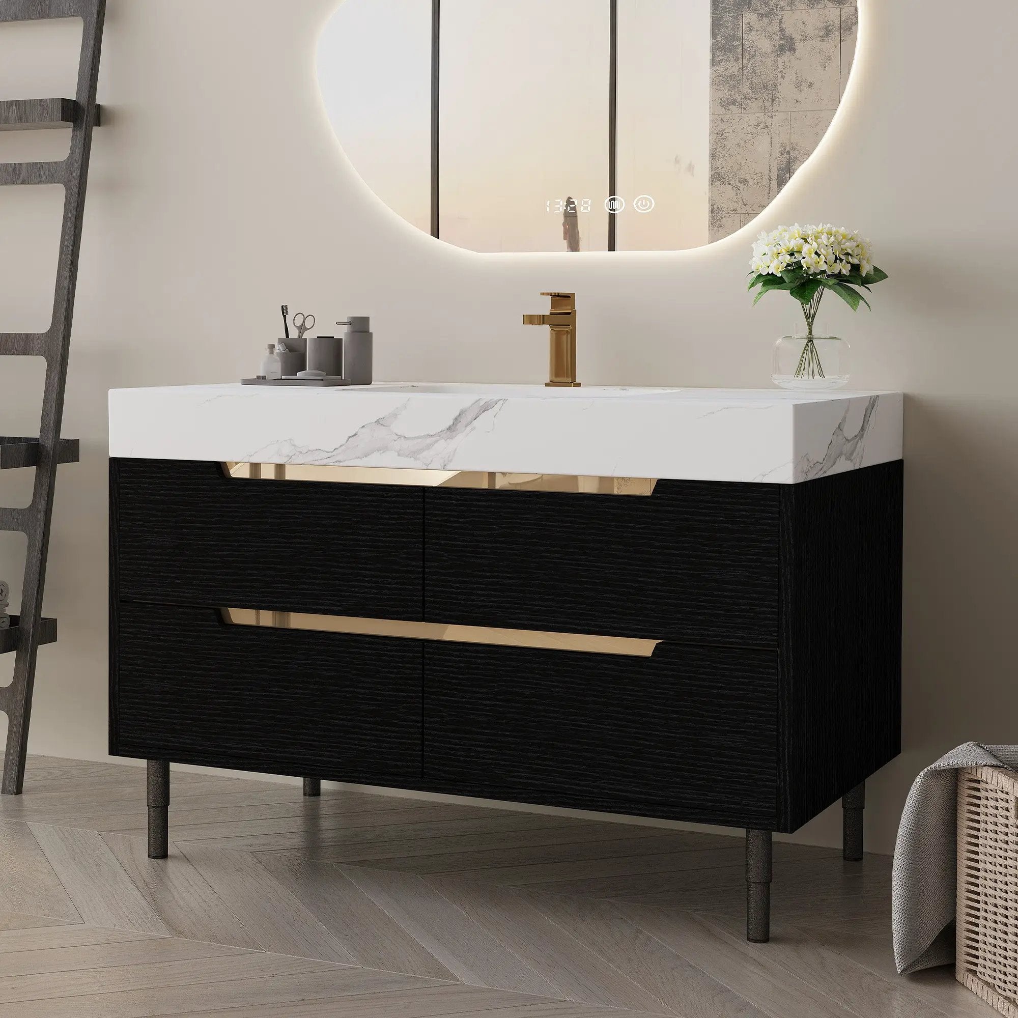 35.4" Modern Bathroom Vanity with Undermount Sink by HouseOfZazla
