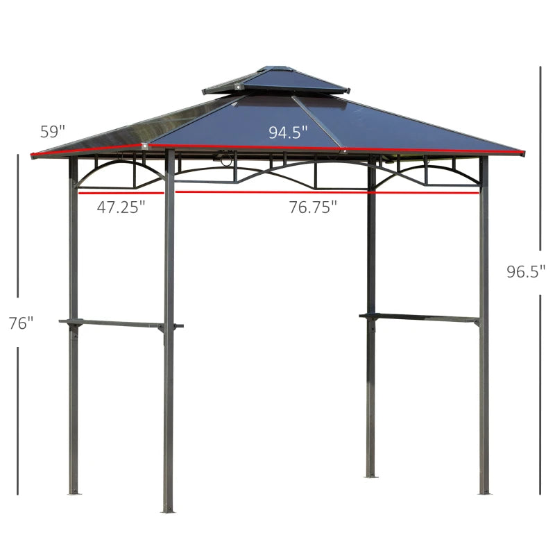 Outdoor BBQ Canopy, Barbecue Grill Gazebo, BBQ Tent by HouseOfZazla