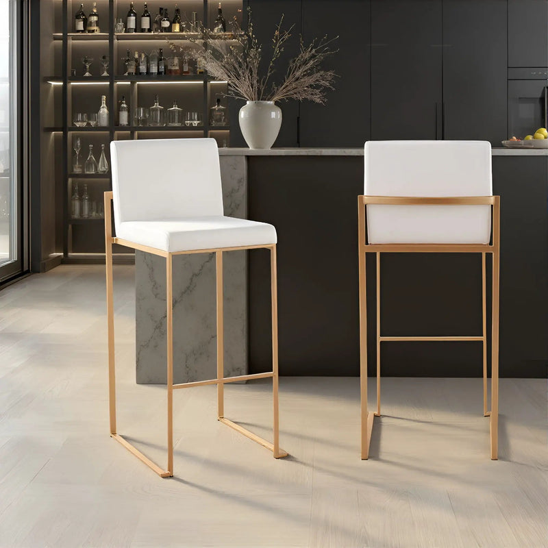 Fuji - Contemporary Design High Back Barstool by Unique Piece Furniture
