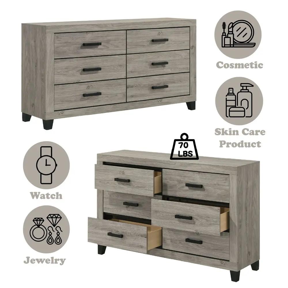 Mari - Dresser - Light Gray Finish by Unique Piece Furniture