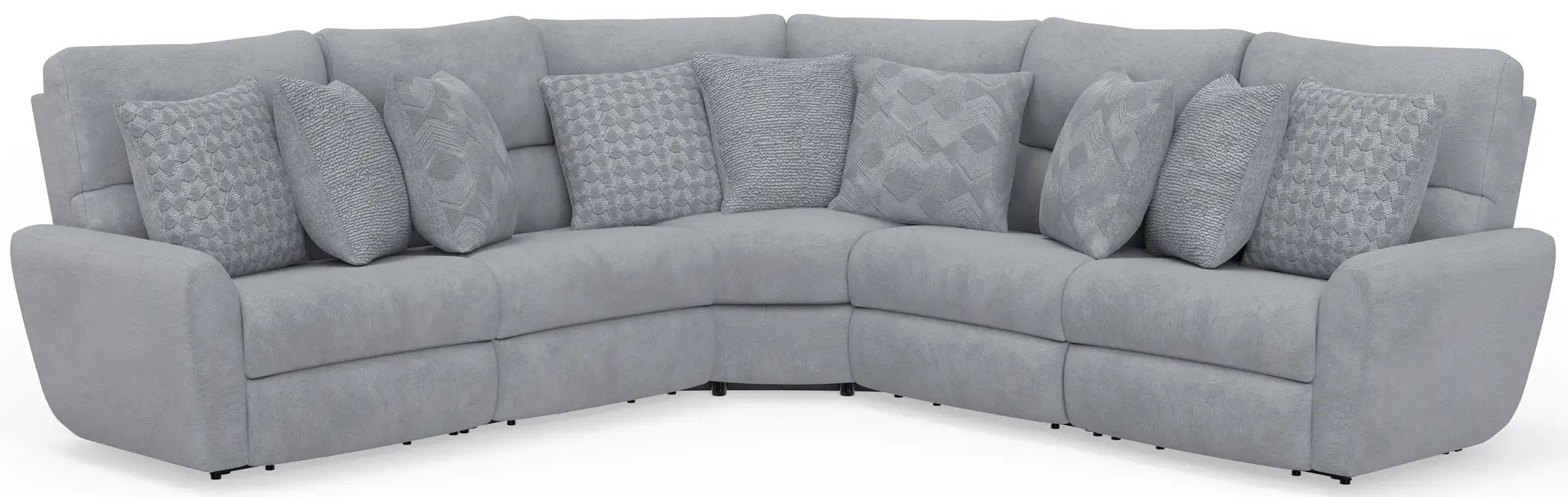 Majesty - Deep Seating Power Reclining Sectional by Unique Piece Furniture