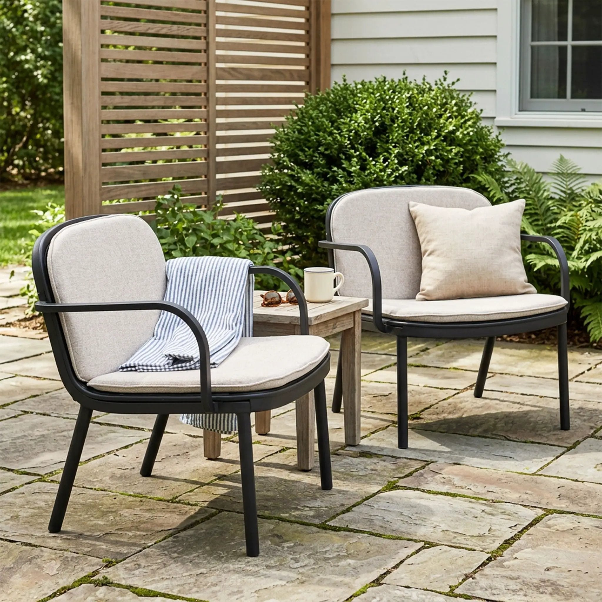 Luna Outdoor Club Chair Set of 2 by HouseOfZazla