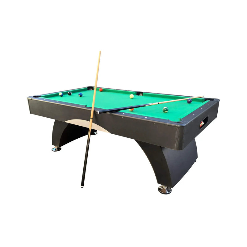 Premium 7FT Black Billiards Game Room Table For Home With Cue Sticks And Billiard Balls (SAK58210) by SAKSBY WHOLESALE