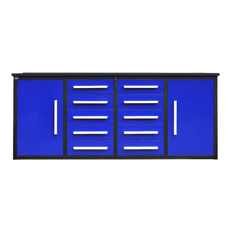 7ft Heavy Duty Workbench with 10 Drawers & 2 Cabinets by Chery Industrial