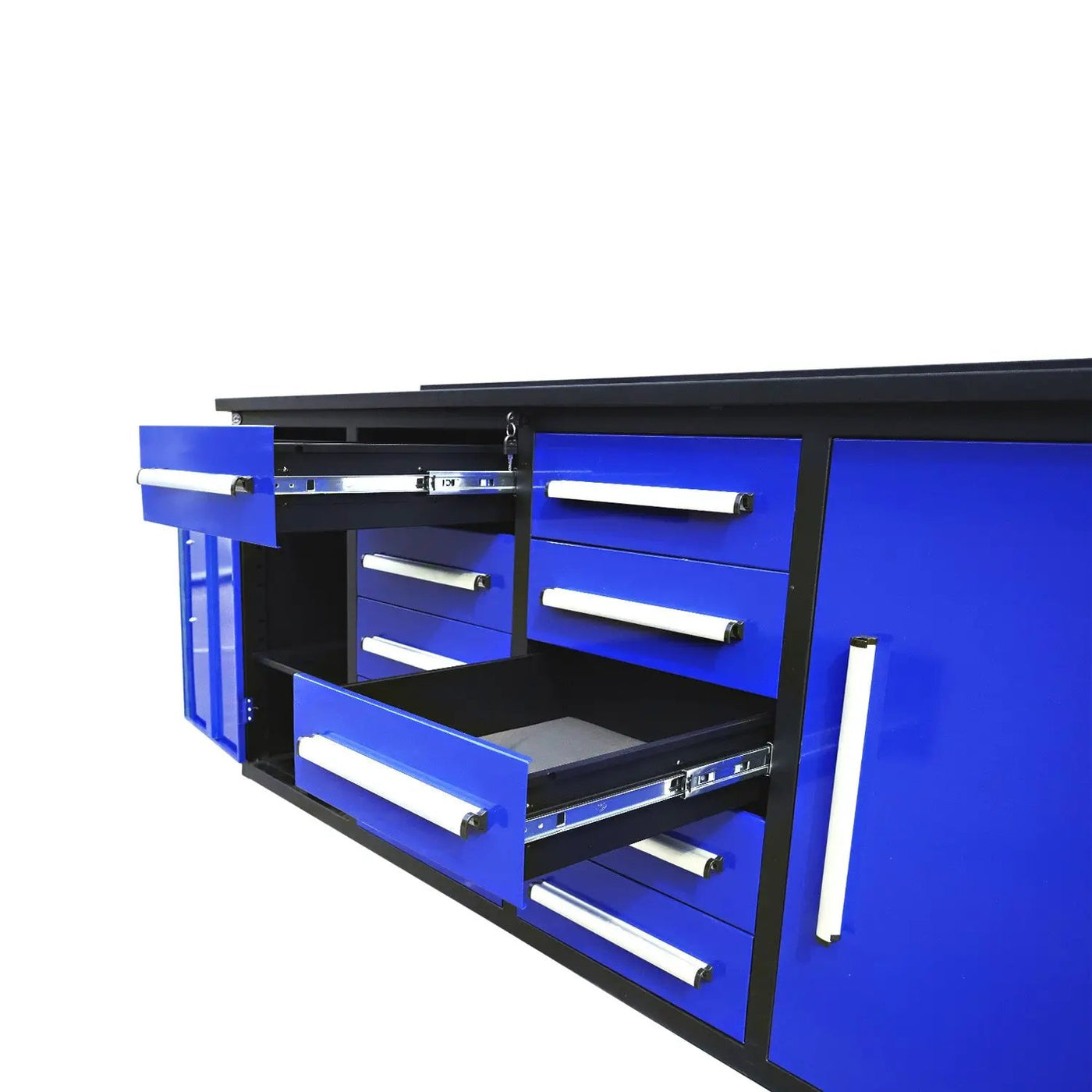 7ft Heavy Duty Workbench with 10 Drawers & 2 Cabinets by Chery Industrial