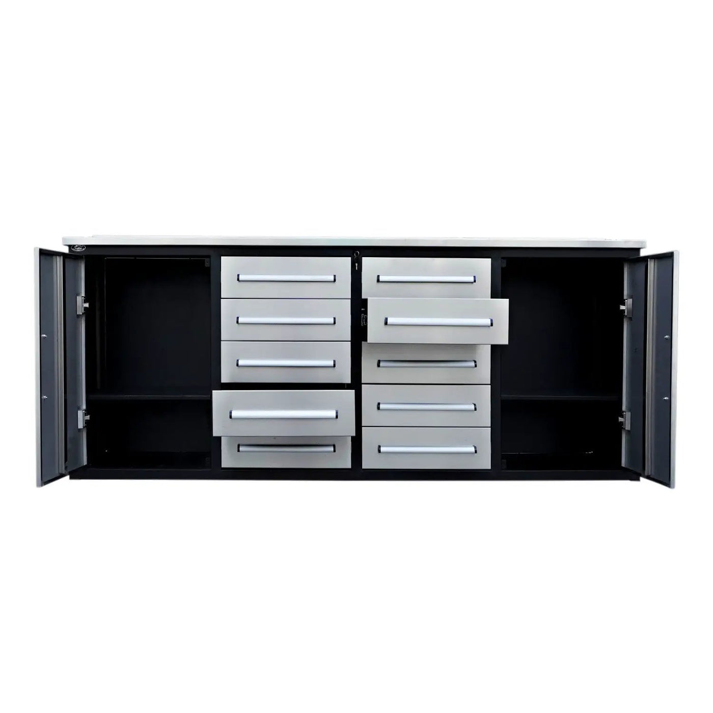 7ft Heavy Duty Workbench with 10 Drawers & 2 Cabinets by Chery Industrial