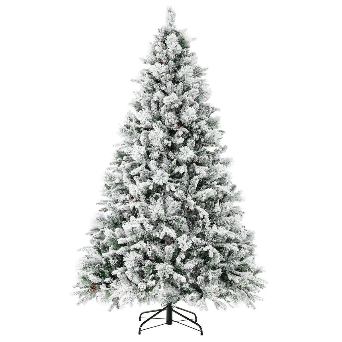 4.5/6/7 Feet Artificial Xmas Tree with Pine Needles and LED Lights, photo 3 of 10