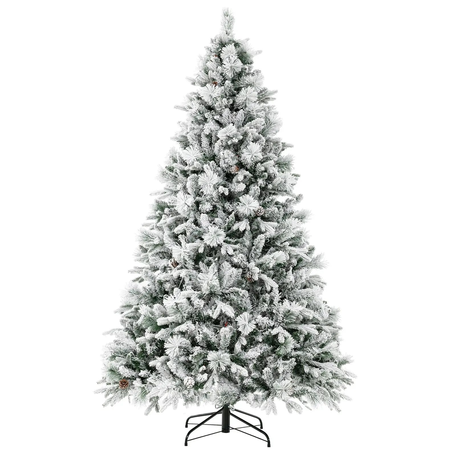 4.5/6/7 Feet Artificial Xmas Tree with Pine Needles and LED Lights by DirectDeals